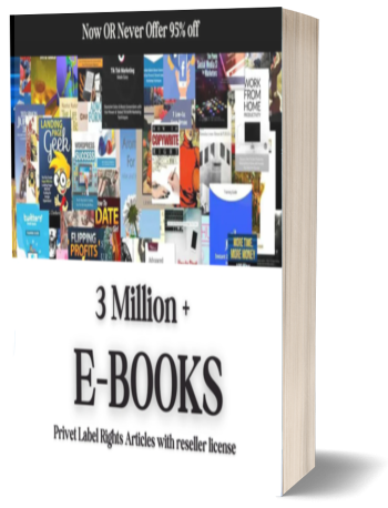 Digital Empire Bundle: 3M+ eBooks & 3M PLR Articles Bonus | Full Resell License Included