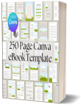 Ultimate 250-Page Canva eBook & Workbook Template | Create Stunning eBooks, Lead Magnets, and Courses Easily